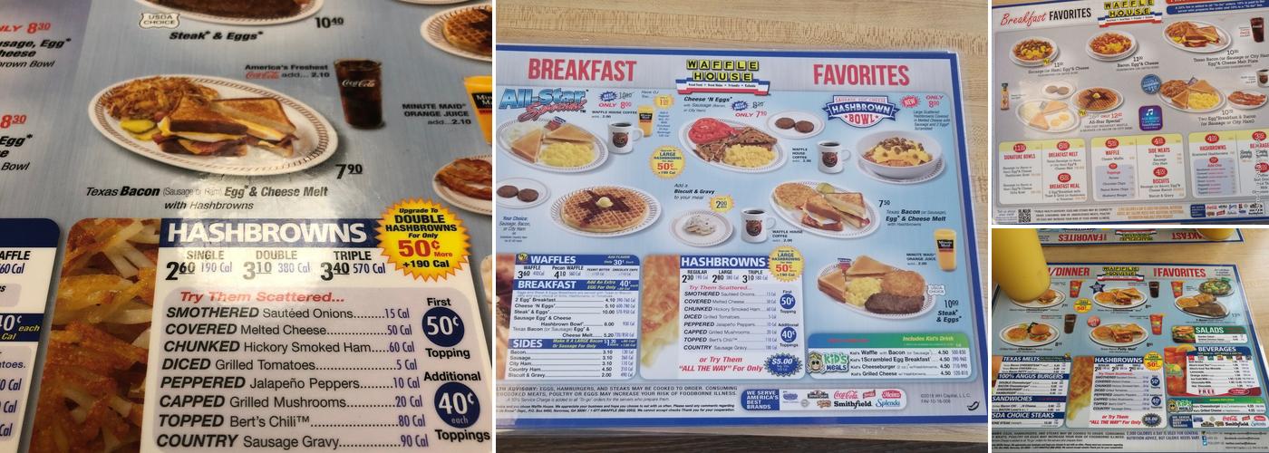 Waffle House Menu