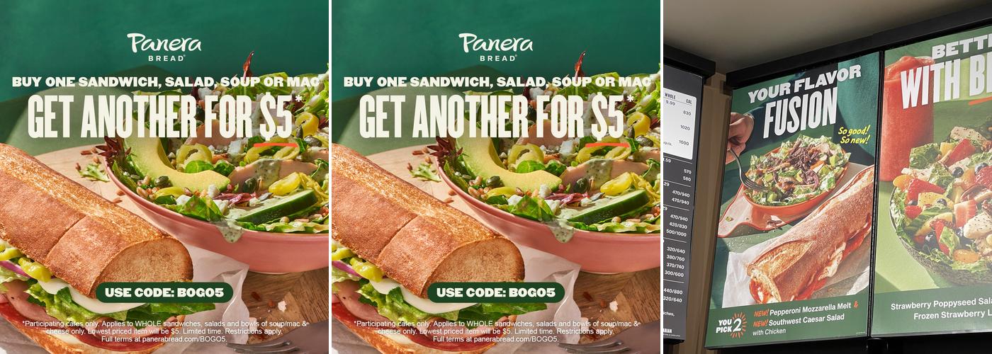 Panera Bread Menu