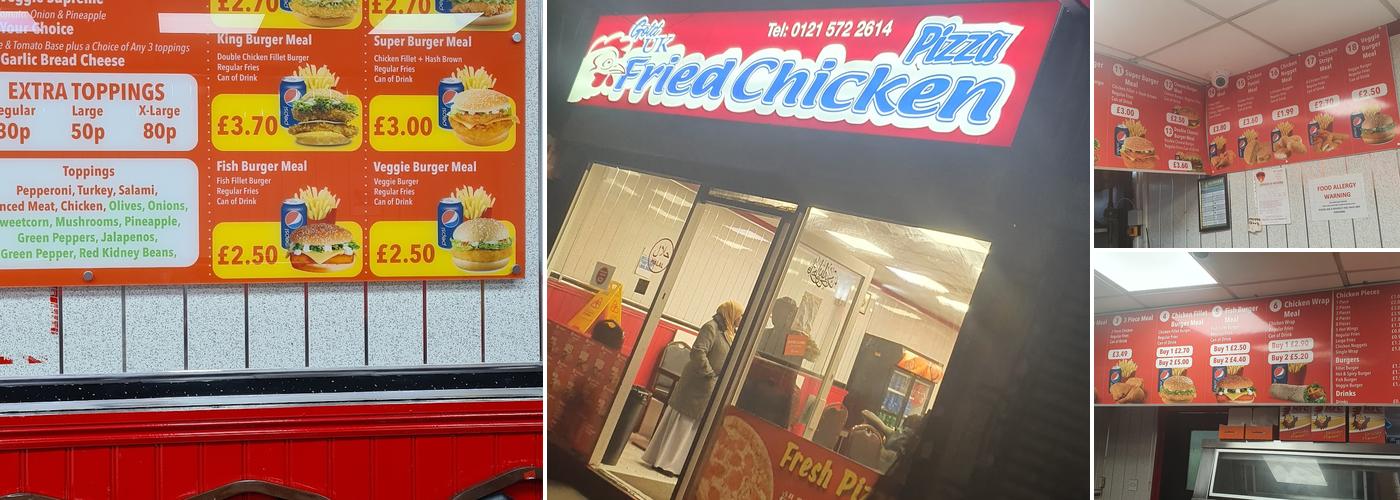 Gold Uk Fried Chicken Menu