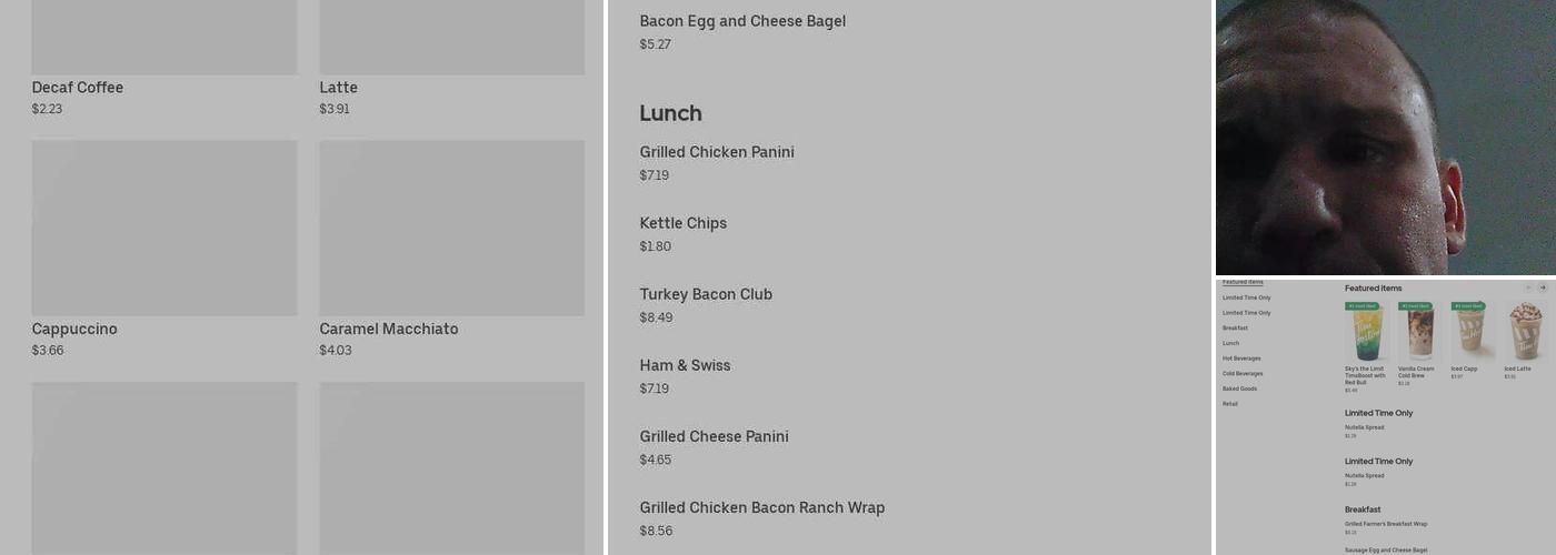 Tim Hortons Menu