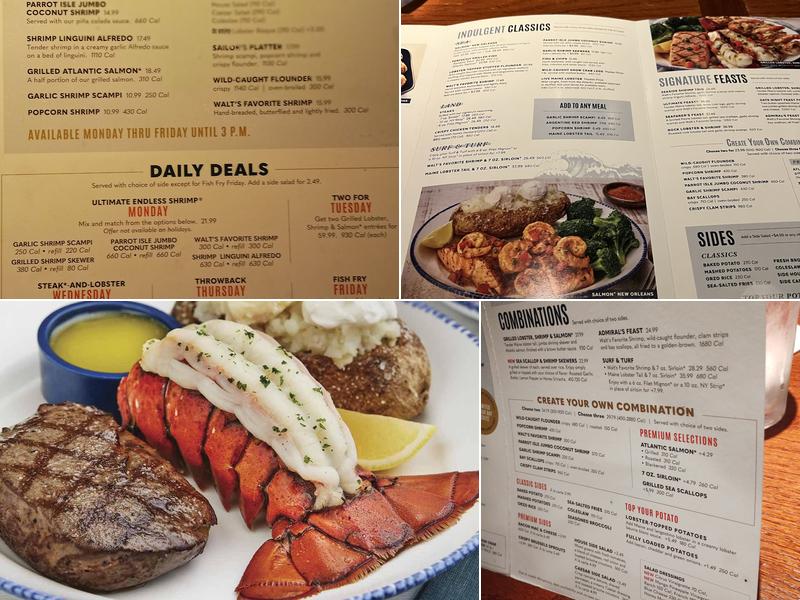 Red Lobster Menu