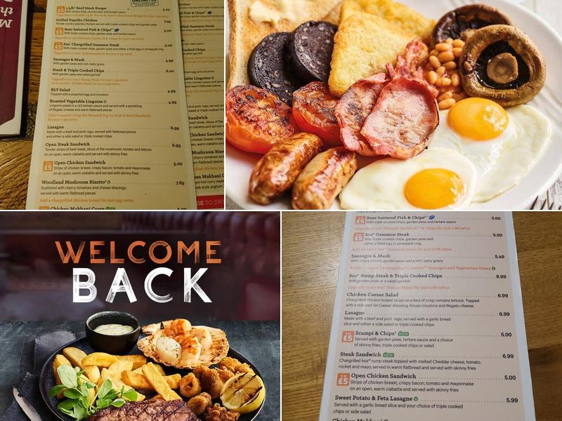 Coach And Horses Beefeater Menu