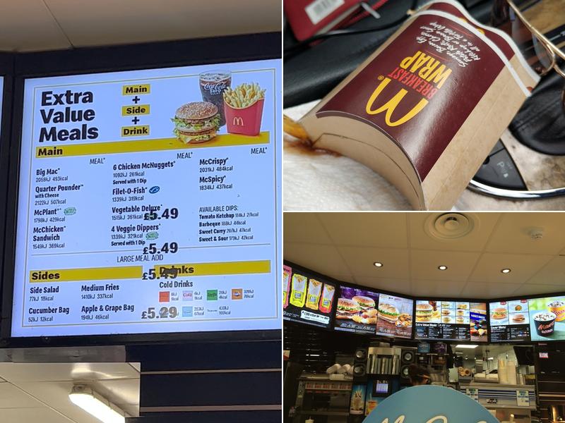 McDonald's Cardiff- Coryton. Menu