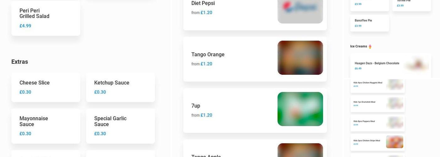 Chicken Valley Aldershot Menu