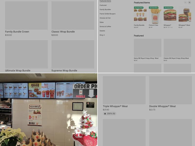 Burger King Menu