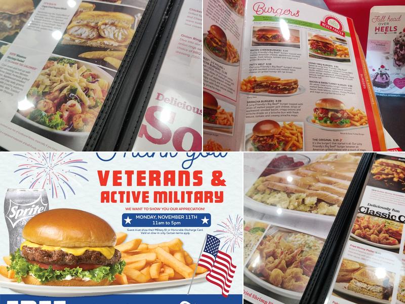 Friendly's Menu