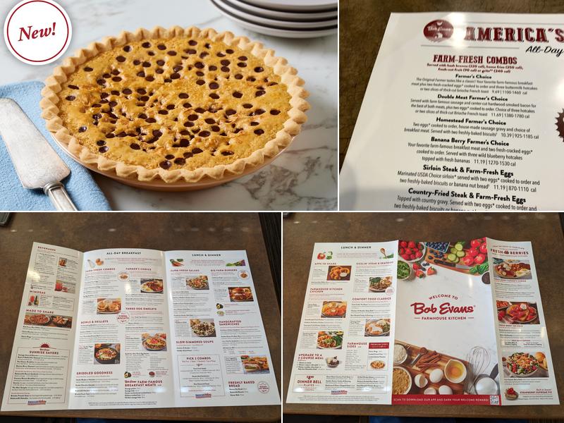 Bob Evans Menu
