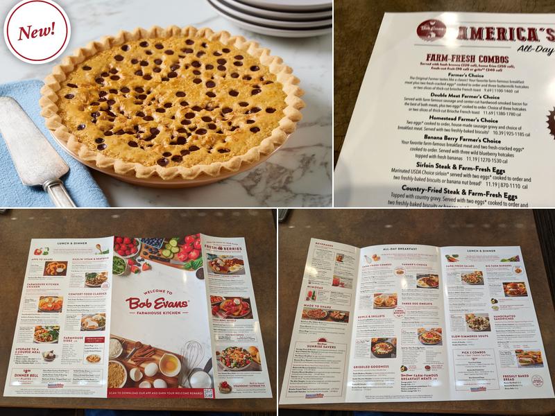 Bob Evans Menu