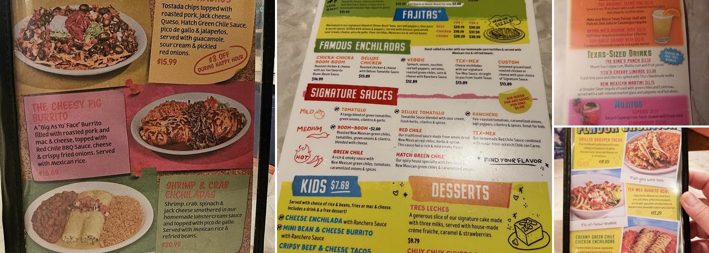 Chuy's Menu