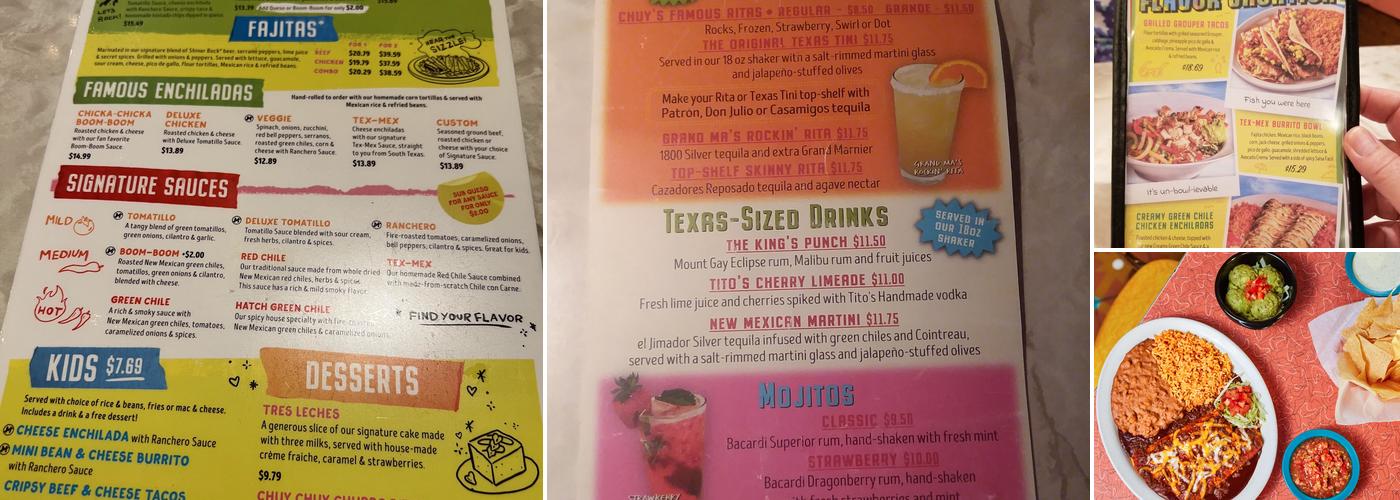 Chuy's Menu