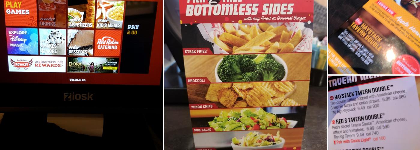 Red Robin Gourmet Burgers and Brews Menu