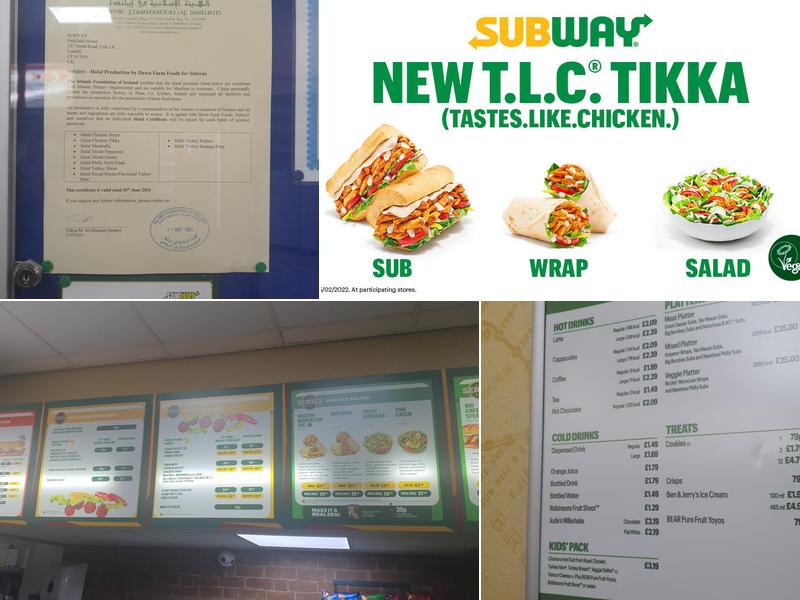 Subway Menu