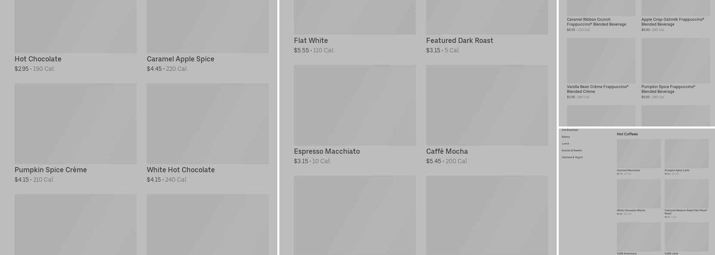 Starbucks Menu