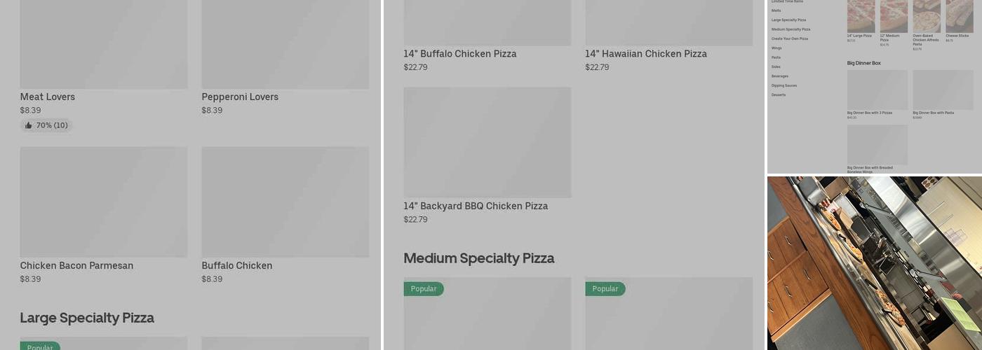 Pizza Hut Menu