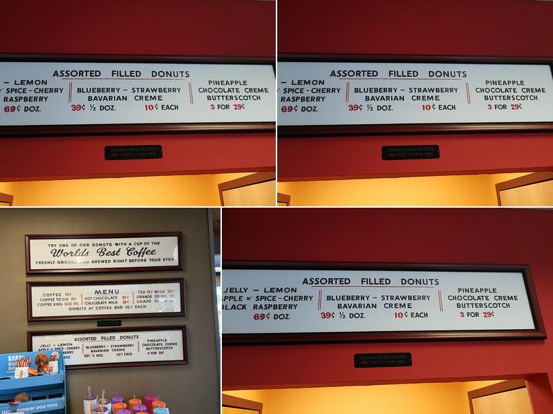 Dunkin' Menu