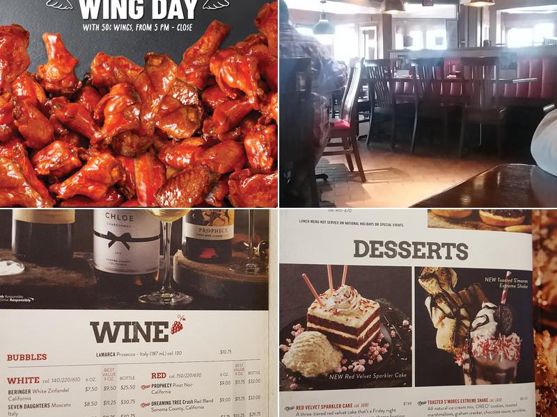TGI Fridays Menu