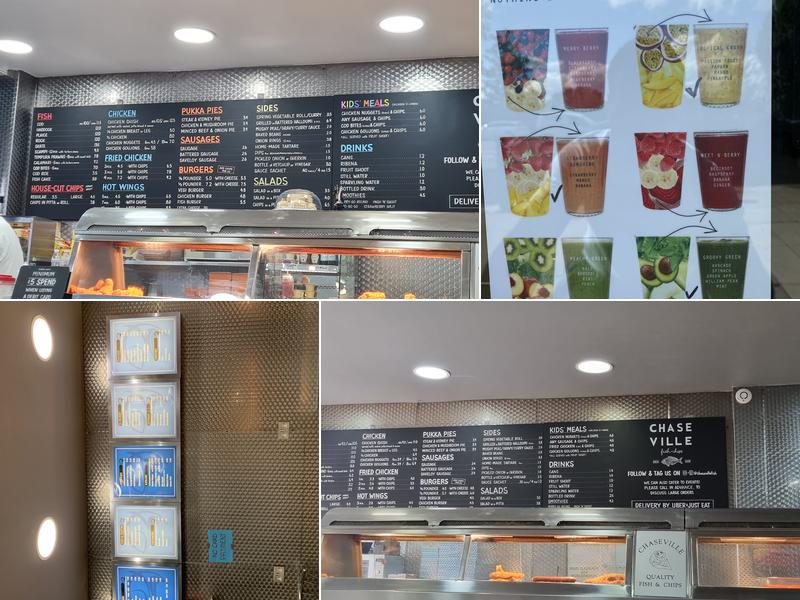 Chaseville Fish & Chips Menu