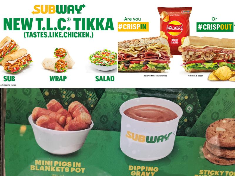 Subway Menu