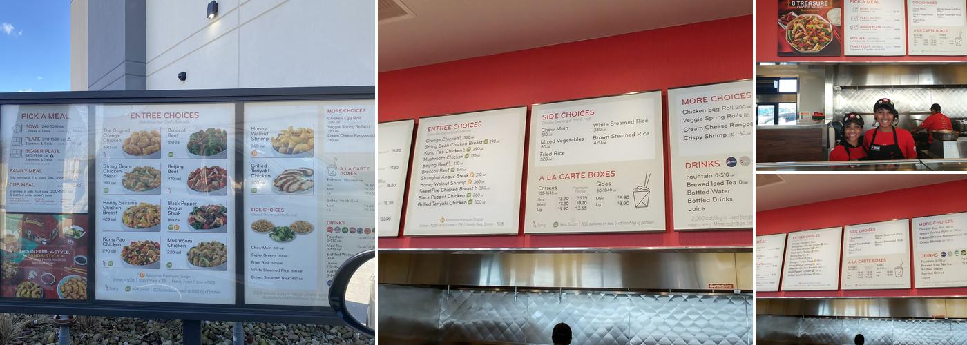 Panda Express Menu