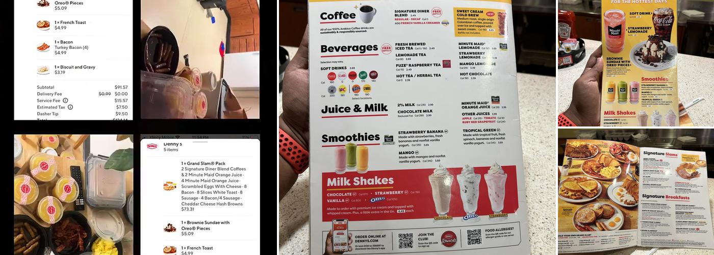 Denny's Restaurant Menu