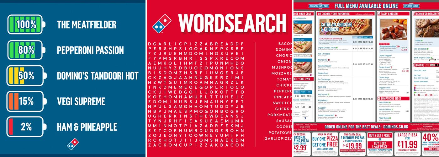 Domino's Pizza - Cardiff - Cathays Menu