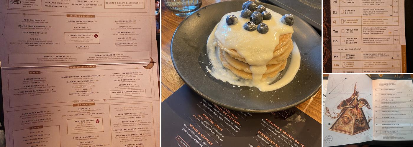 The Alchemist Old Street Menu