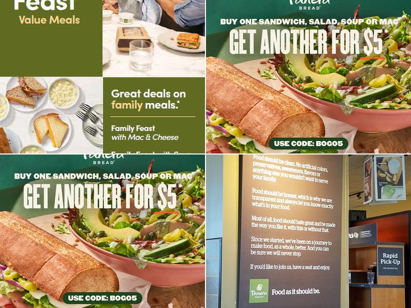 Panera Bread Menu