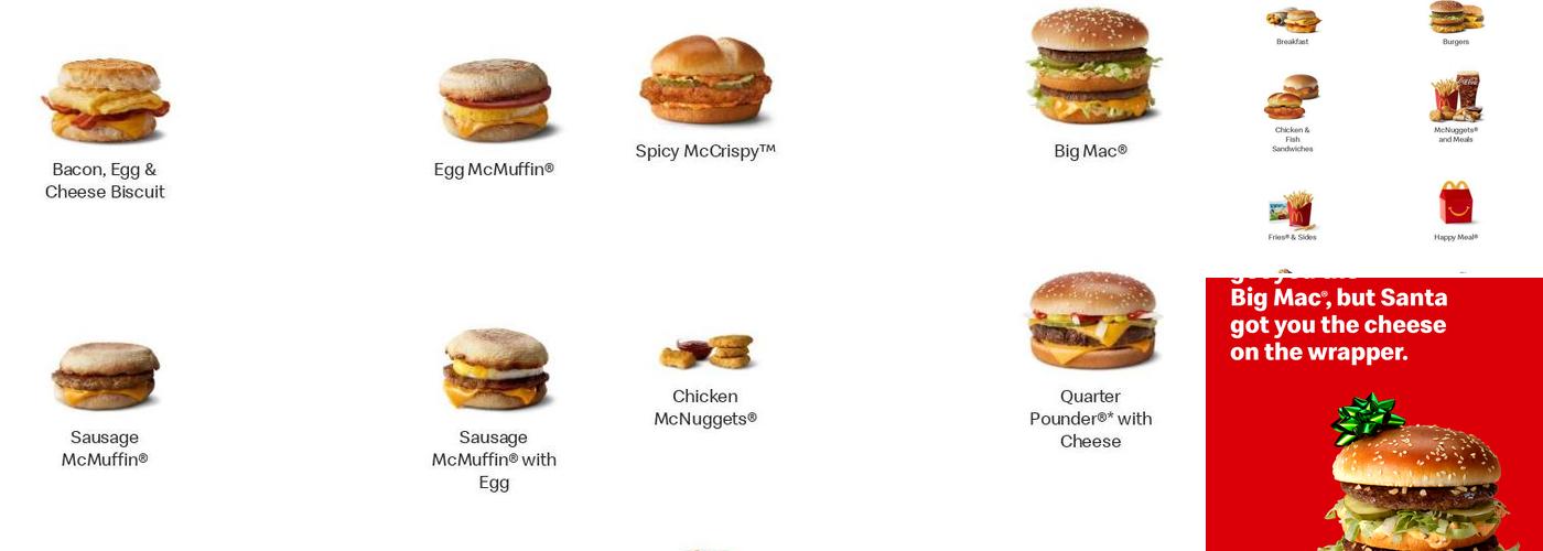 McDonald's Menu