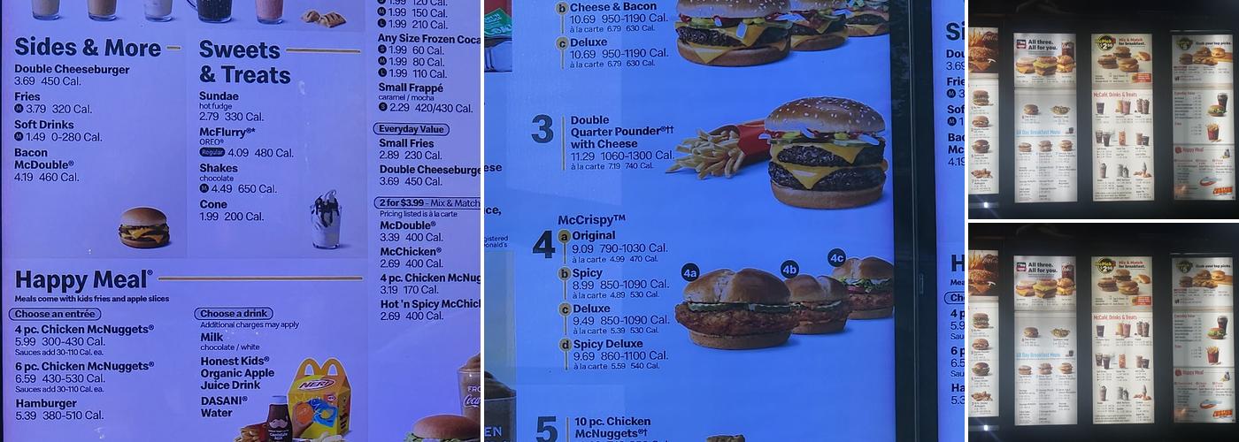 McDonald's Menu