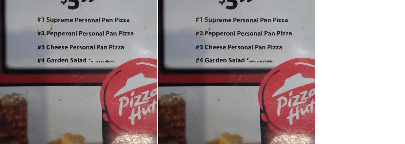 Pizza Hut Menu