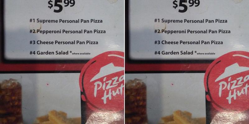 Pizza Hut Menu