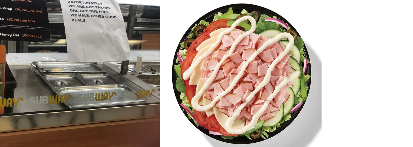 Subway Menu