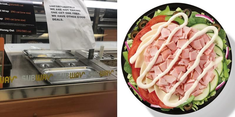 Subway Menu