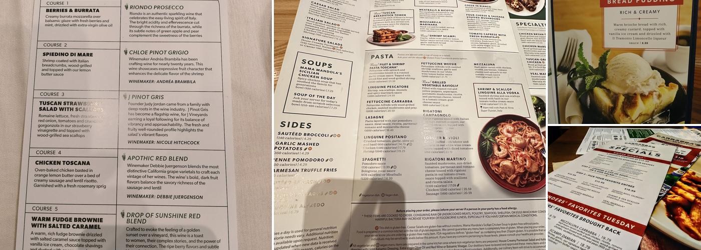 Carrabba's Italian Grill Menu