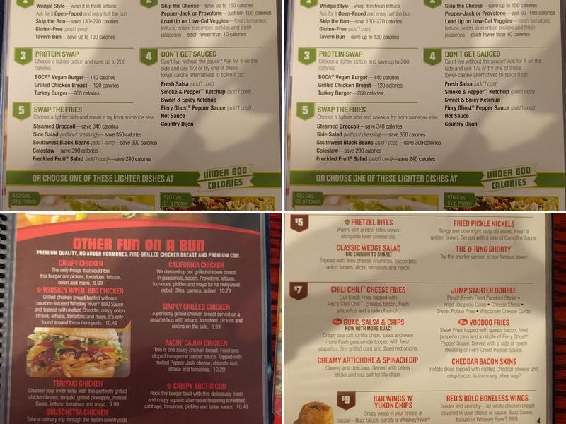 Red Robin Gourmet Burgers and Brews Menu