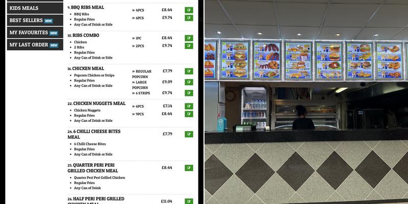 RFC Chicken & Ribs (Hammersmith) Menu