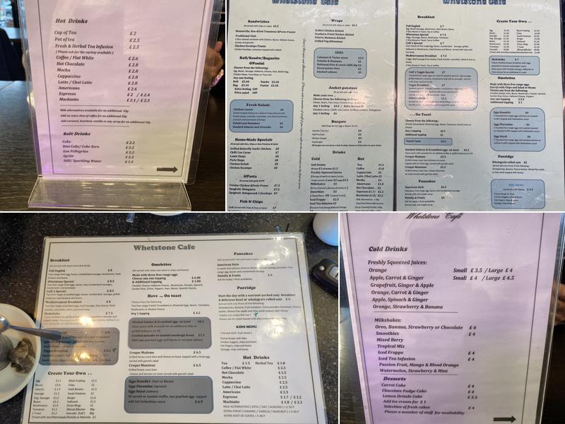 Whetstone Cafe Menu