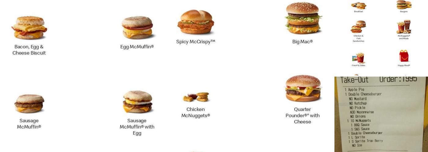 McDonald's Menu