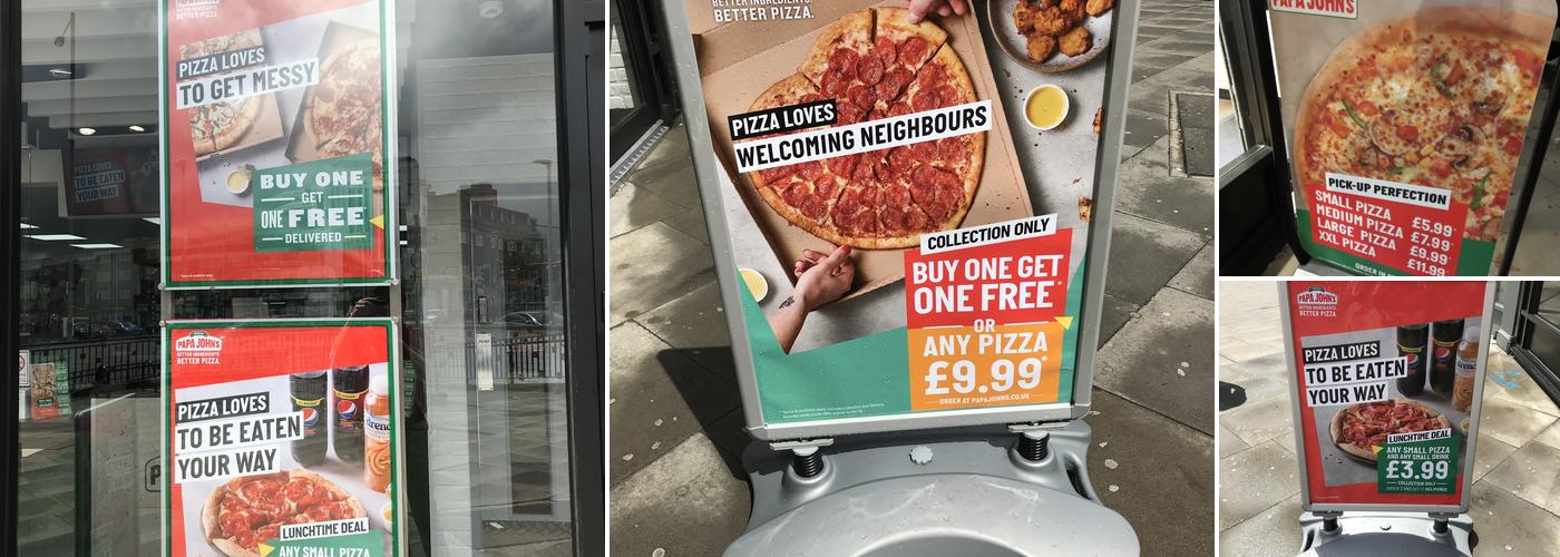 Papa Johns Pizza Menu