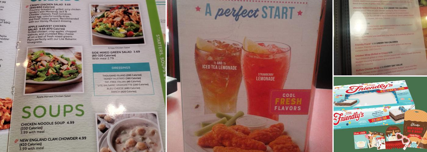 Friendly's Menu