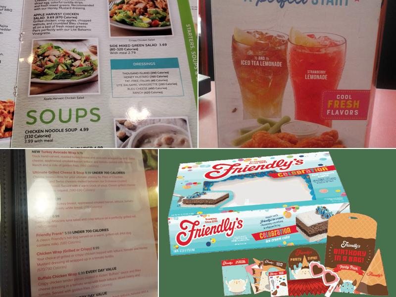 Friendly's Menu