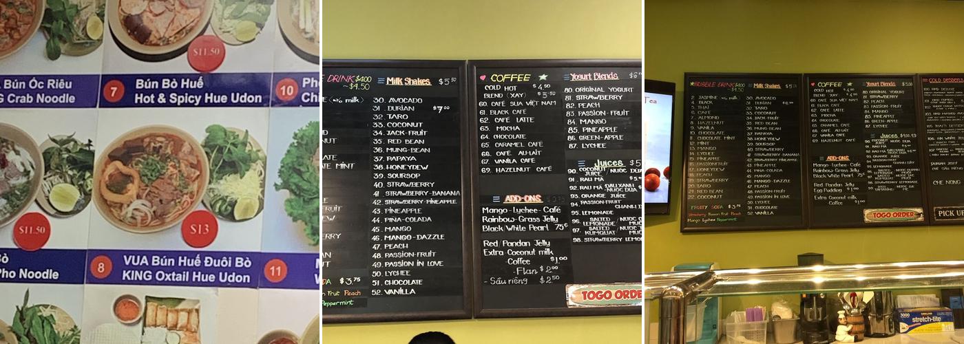 Grand Century Shopping Mall Menu