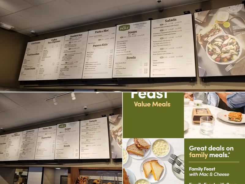 Panera Bread Menu