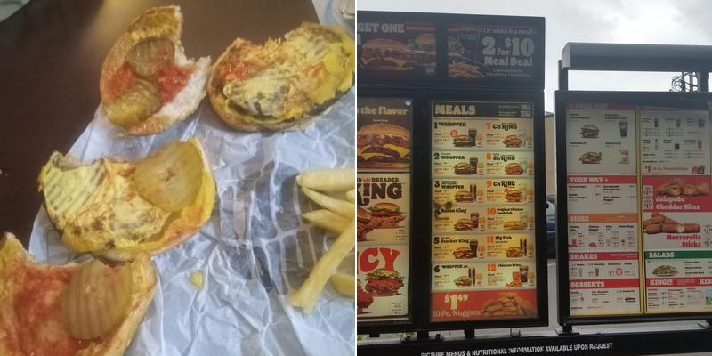 Burger King Menu