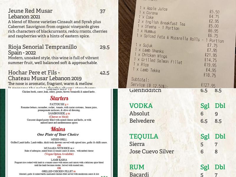 Grilandia Wimbledon Menu