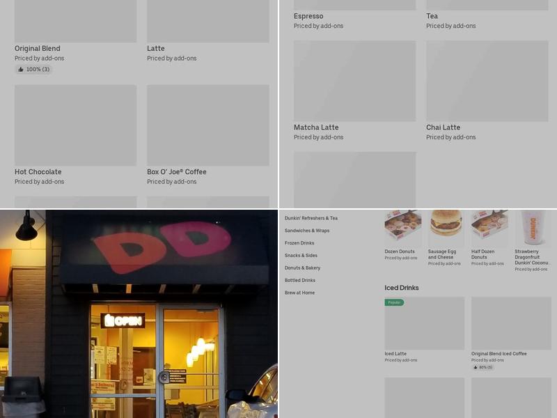 Dunkin' Menu