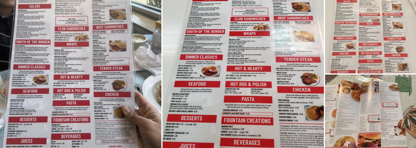 White Palace Grill Menu