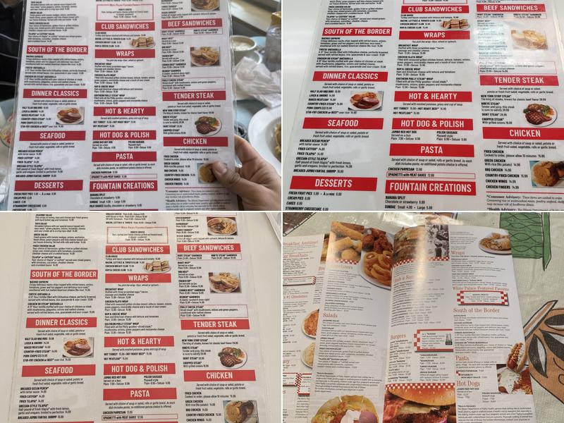 White Palace Grill Menu