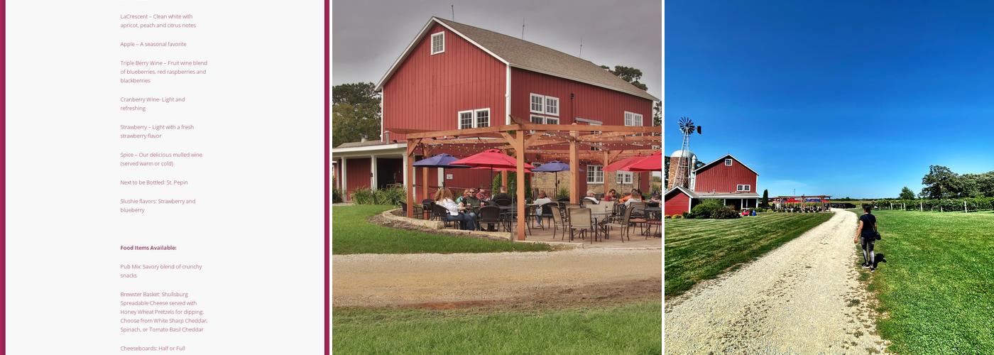 McEachran Homestead Winery Menu