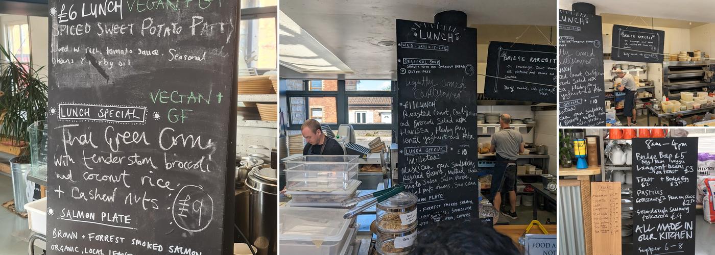 The Bridge Bakery and Canteen Langport Menu